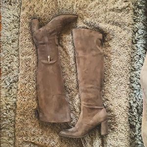 Tan over the knee boots 👢